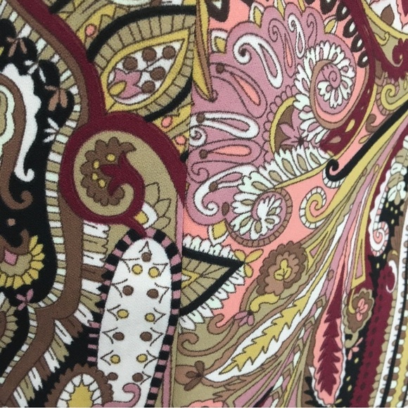 Express NWT Paisley One Button Boyfriend Blazer Cinched Waist String size Small - Picture 9 of 14